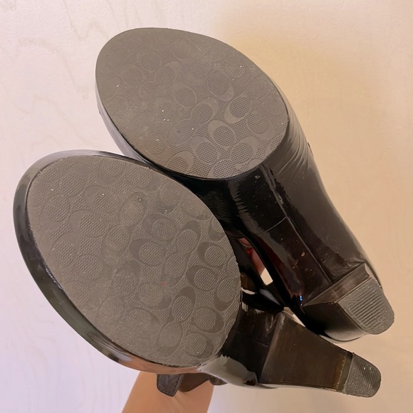 Coach Jaime platform buckle strappy heeled sandals 7B - Picture 9 of 11